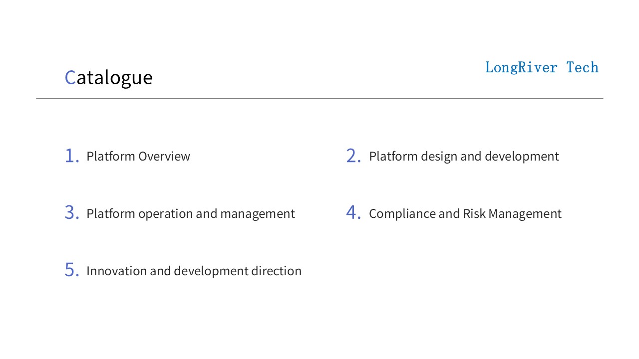LongRiverTech Bank-enterprise direct payment management platform Table of Contents
