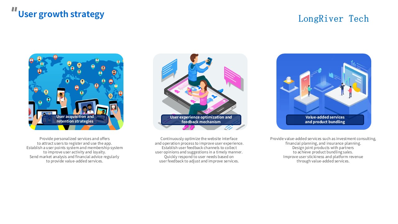 LongRiverTech Business Plan for Internet Online Service Platform for Liquidity Management User Growth Strategy