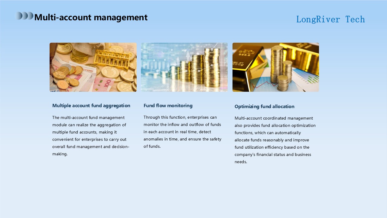 LongRiverTech A complete analysis of treasury fund management software Multi-account Coordinated Management