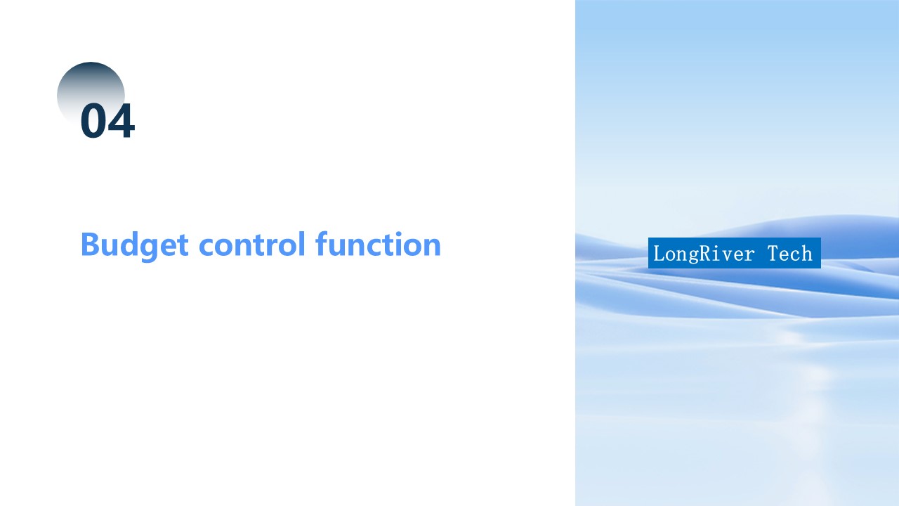 LongRiverTech A complete analysis of treasury fund management software Budget control function