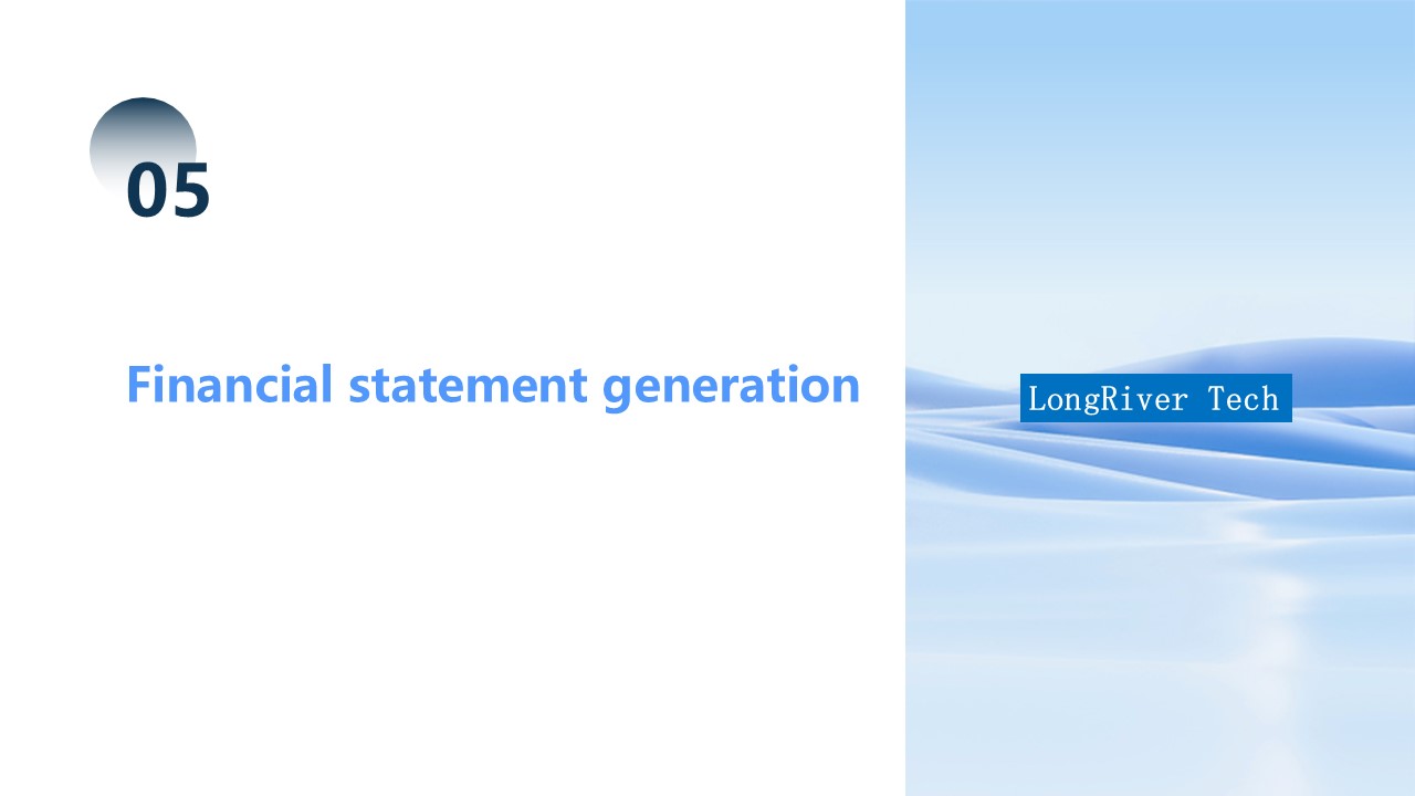 LongRiverTech A complete analysis of treasury fund management software Financial Statement Generation