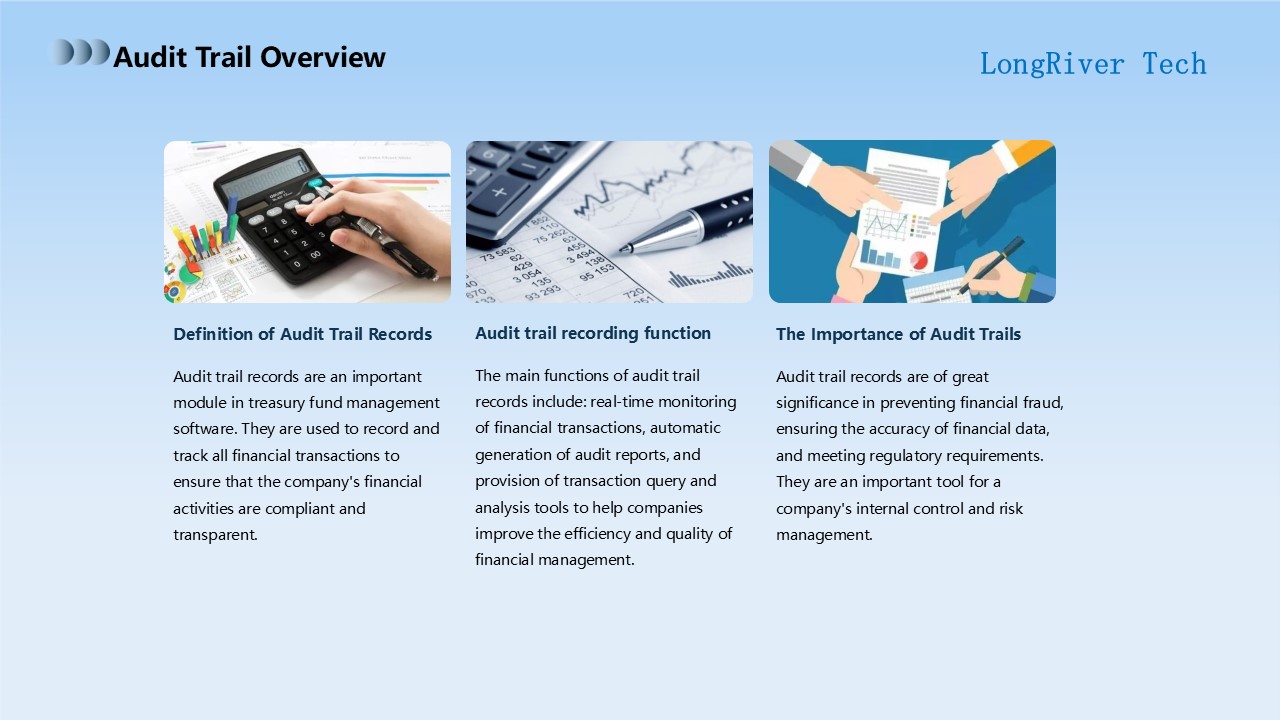 LongRiverTech A complete analysis of treasury fund management software Overview of Audit Trail Records