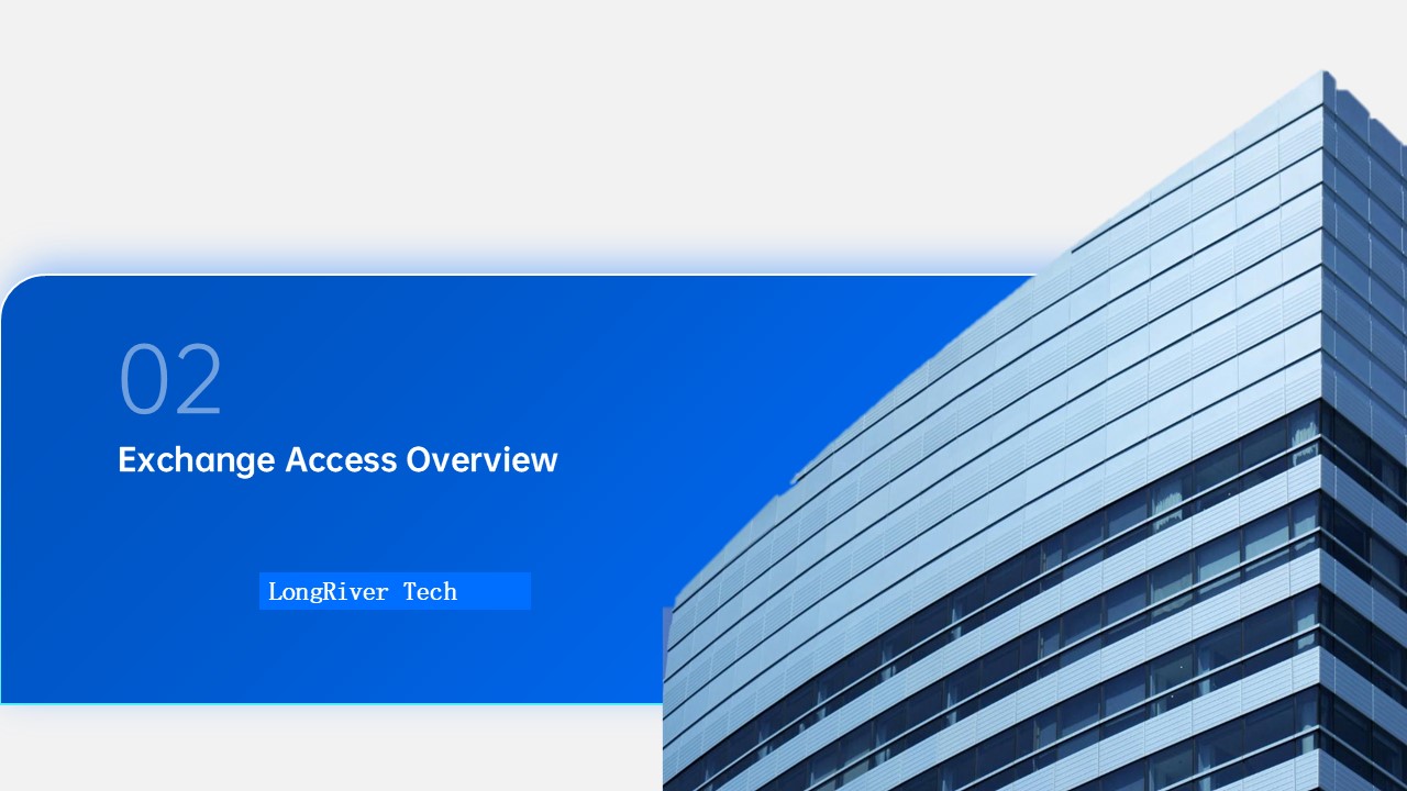 LongRiverTech Direct Market Access for financial markets and exchange Overview of exchange access