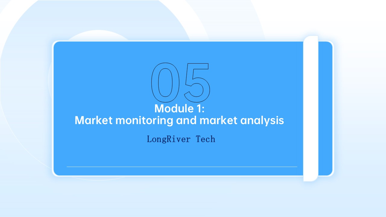 LongRiverTech Hedging Management Software Functional Module 1: Market Monitoring and Market Analysis