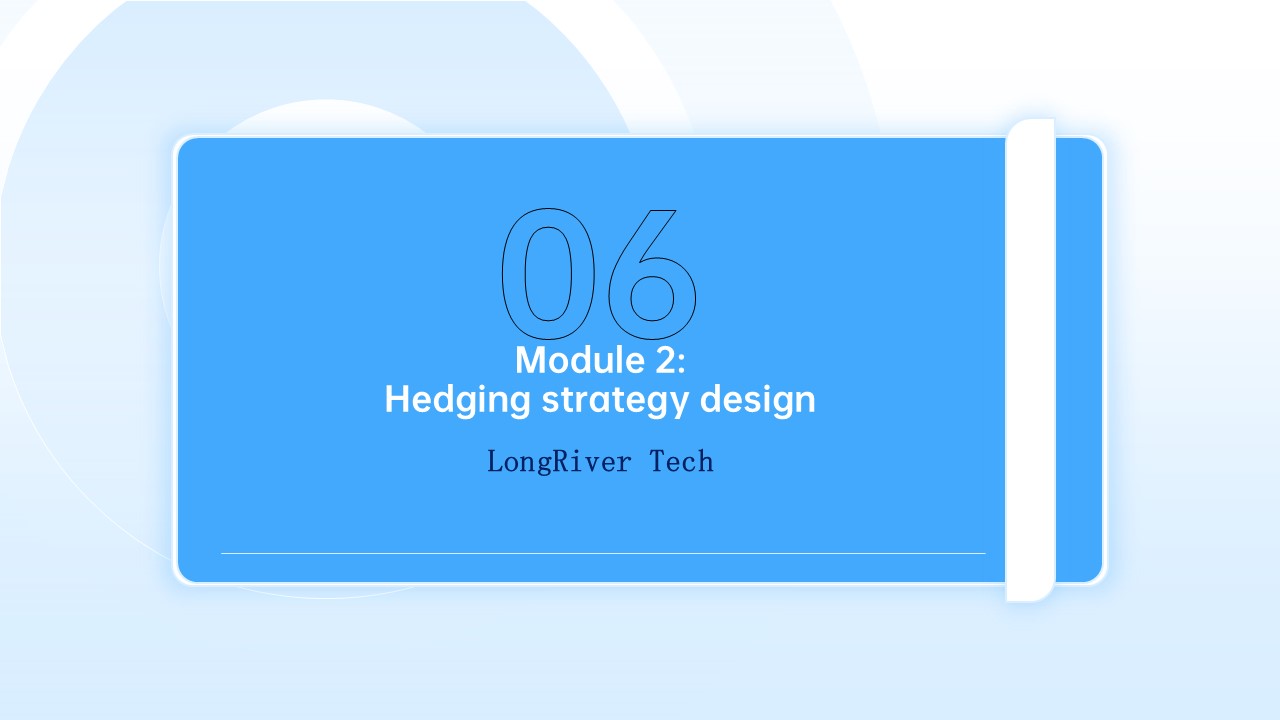 LongRiverTech Hedging Management Software Functional Module 2: Hedging Strategy Design