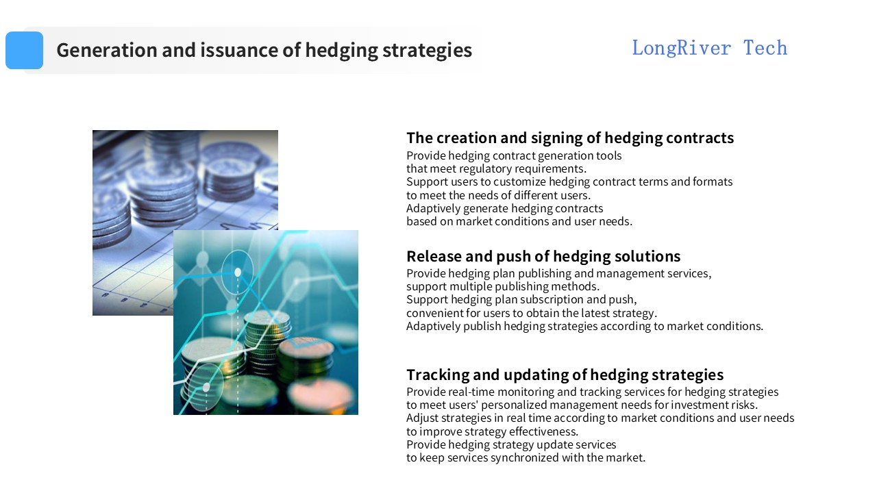 LongRiverTech Hedging Management Software Generation and release of hedging strategies