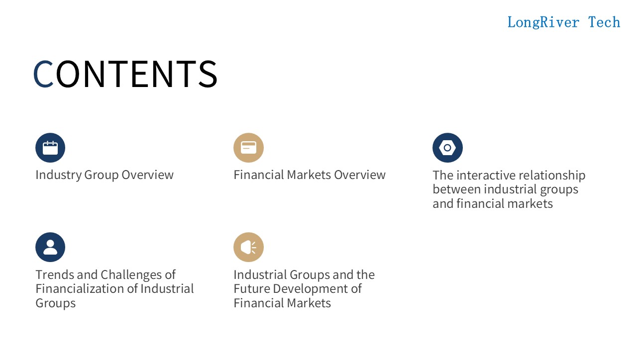 LongRiverTech Industrial Groups and Financial Markets Table of Contents