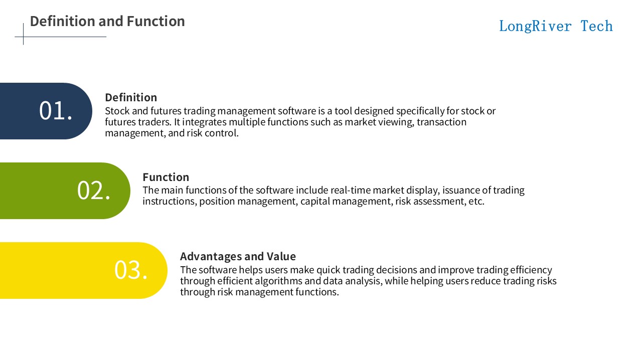 LongRiverTech Stock futures trading management software Definition and functions of stock and futures trading management software