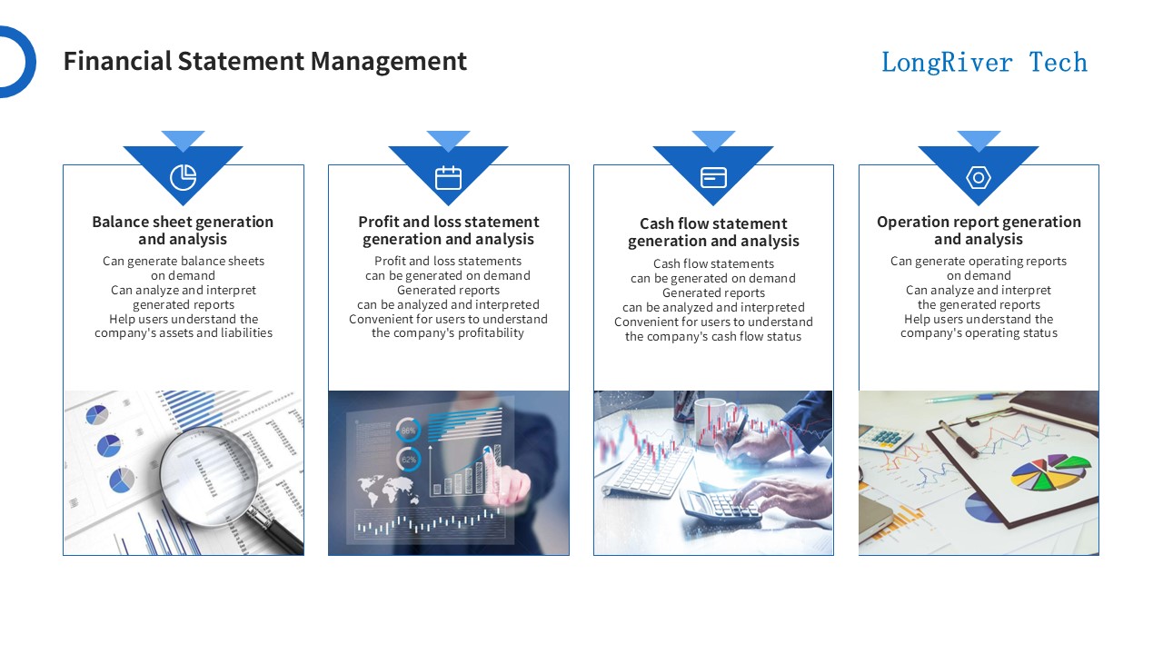 LongRiverTech Treasury Management Software Features Financial Statement Management
